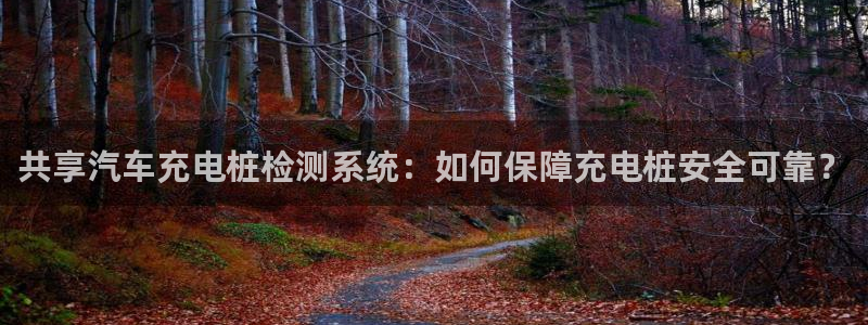 威廉希尔欧亚转换表：共享汽车充电桩检测系统：如何保障充电桩安全可靠？